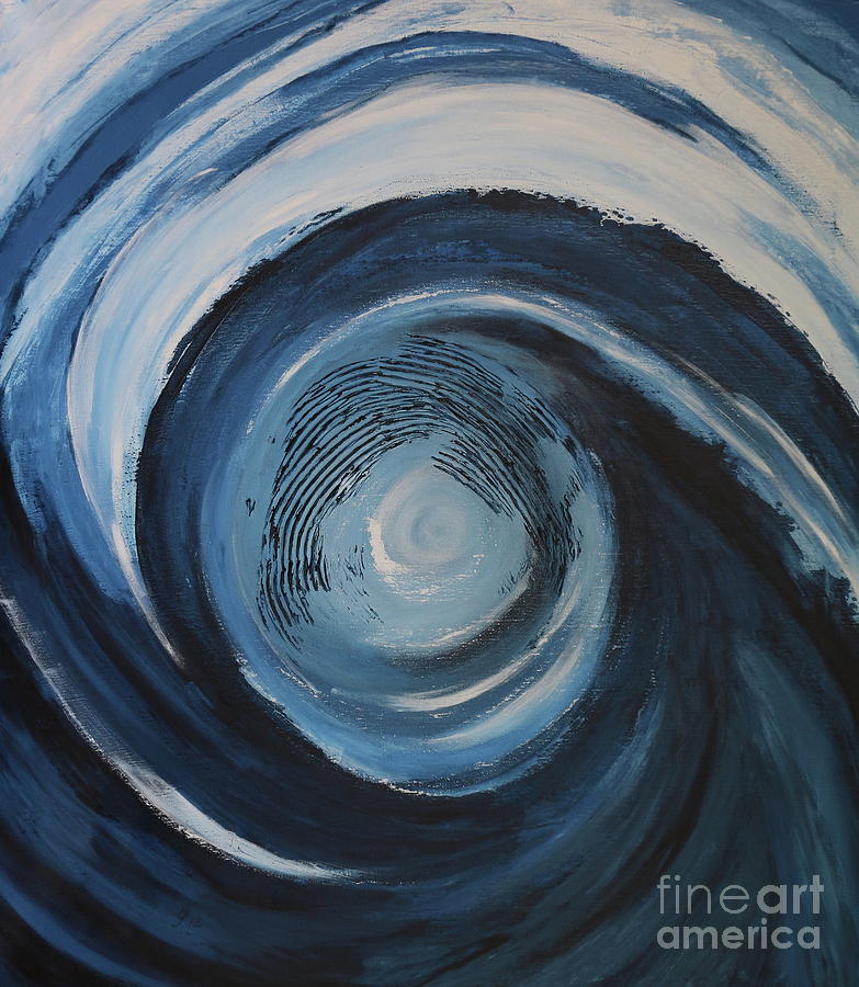Blue Moon VII Painting by Christiane Schulze Art And Photography