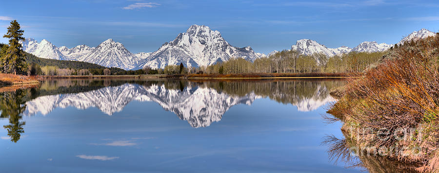 Blue Morning At Oxbow Bend Photograph by Adam Jewell