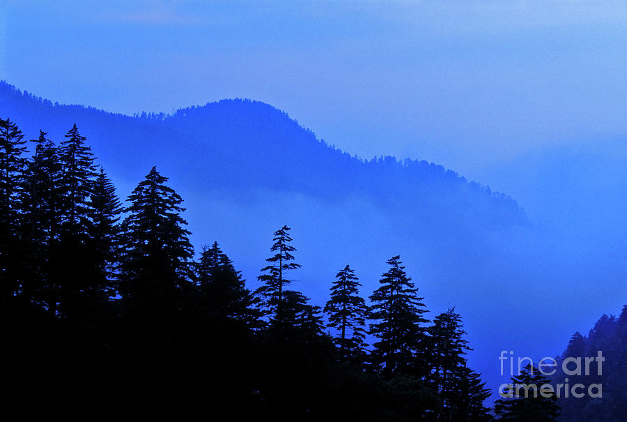 Mountain Photograph - Blue Morning - FS000064 by Daniel Dempster
