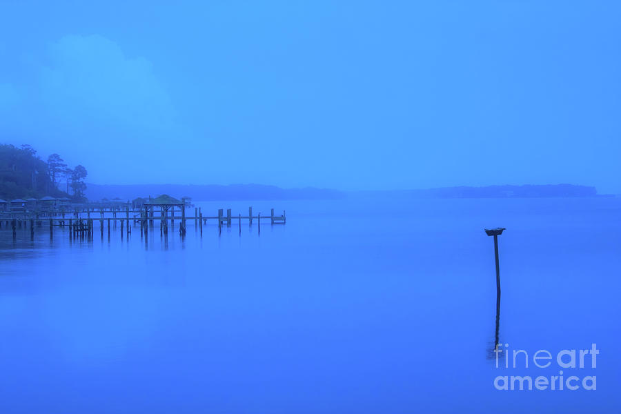 Blue Morning on the Bay Digital Art by Randy Steele