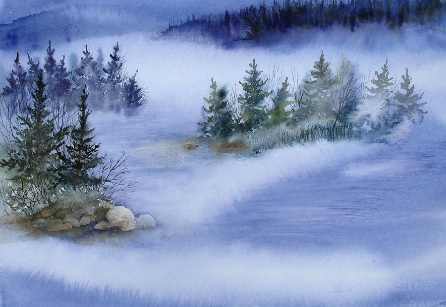 Blue Morning Painting by Pamela Lee