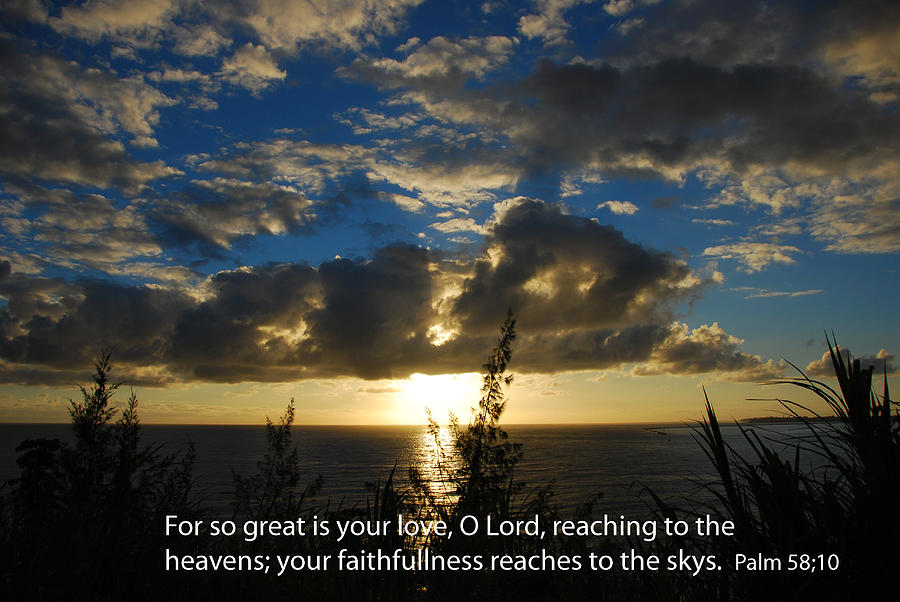 Christian Photograph - Blue morning sky by Steven Rice