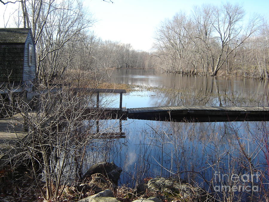 Blue Mornings on the Concord River Photograph by Leslie M Browning