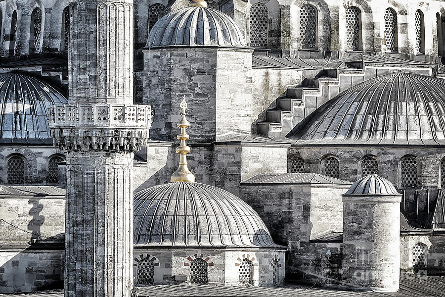 Blue Mosque background Photograph by Anna Om