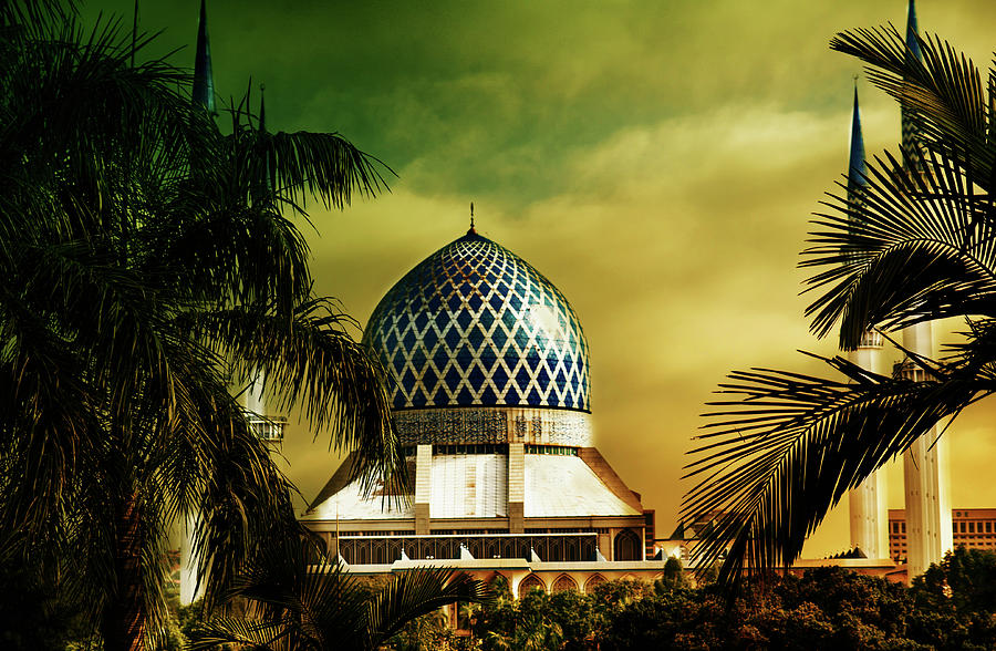 Blue Mosque in Kuala Lumpur Photograph by Joseph Hollingsworth