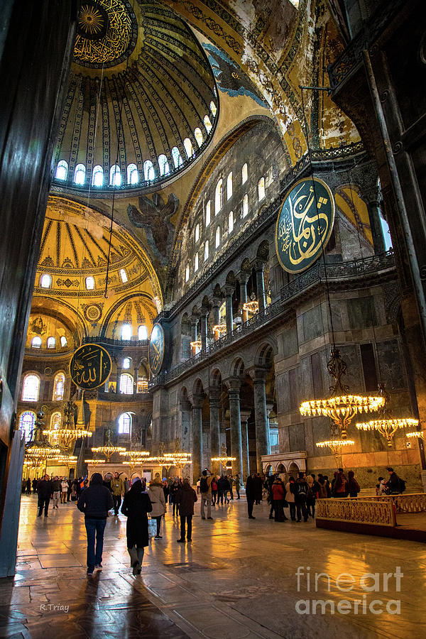 Blue Mosque-- Sultan Ahmed Mosque Interior II Photograph by Rene Triay FineArt Photos