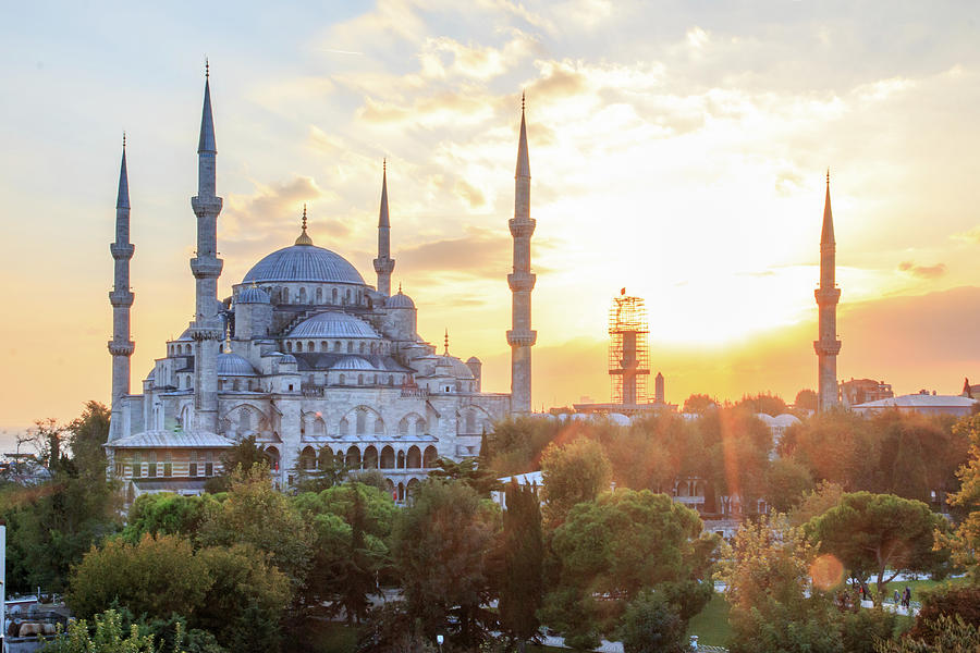 Blue Mosque Sunset Photograph by Emily M Wilson - Fine Art America