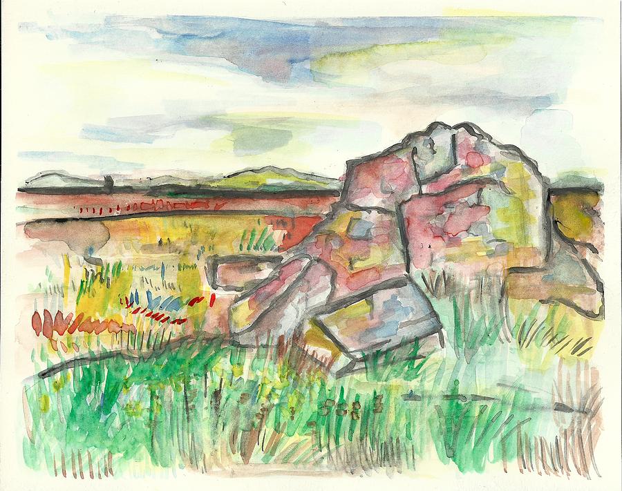 Blue Mounds State Park Painting by Matt Gaudian