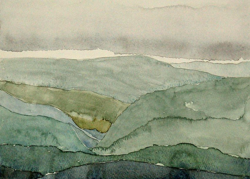 Blue Mountain 2 Painting by Anne Kinsey Blue Mountain 2 Painting by Anne Kinsey