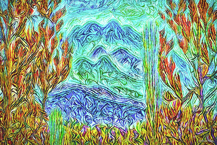 Blue Mountain Visions Digital Art by Joel Bruce Wallach