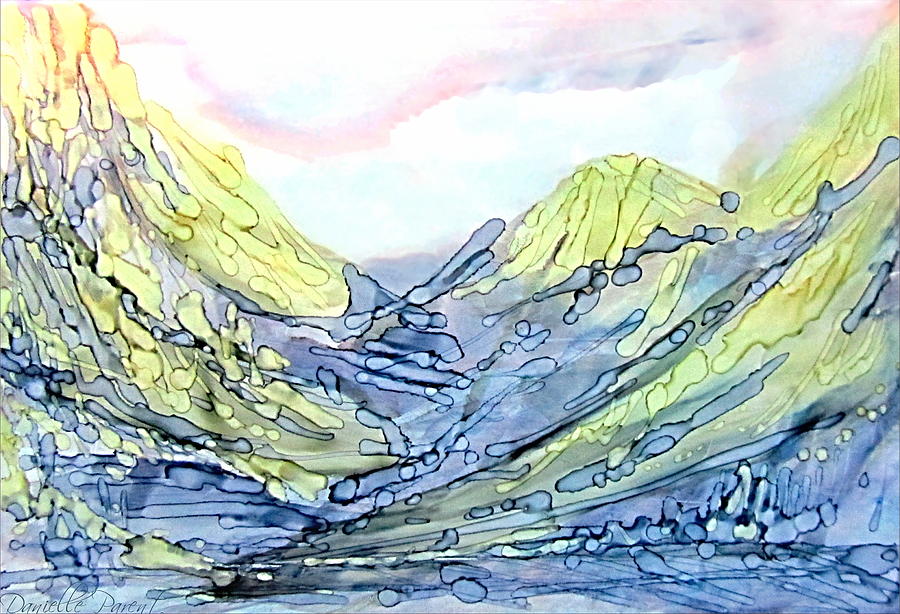Blue Mountains Alcohol Inks by Danielle Parent Blue Mountains Alcohol Inks by Danielle Parent