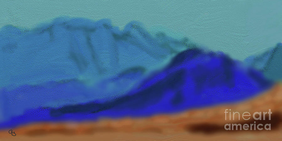 #Blue #Mountains Digital Art by Arlene Babad