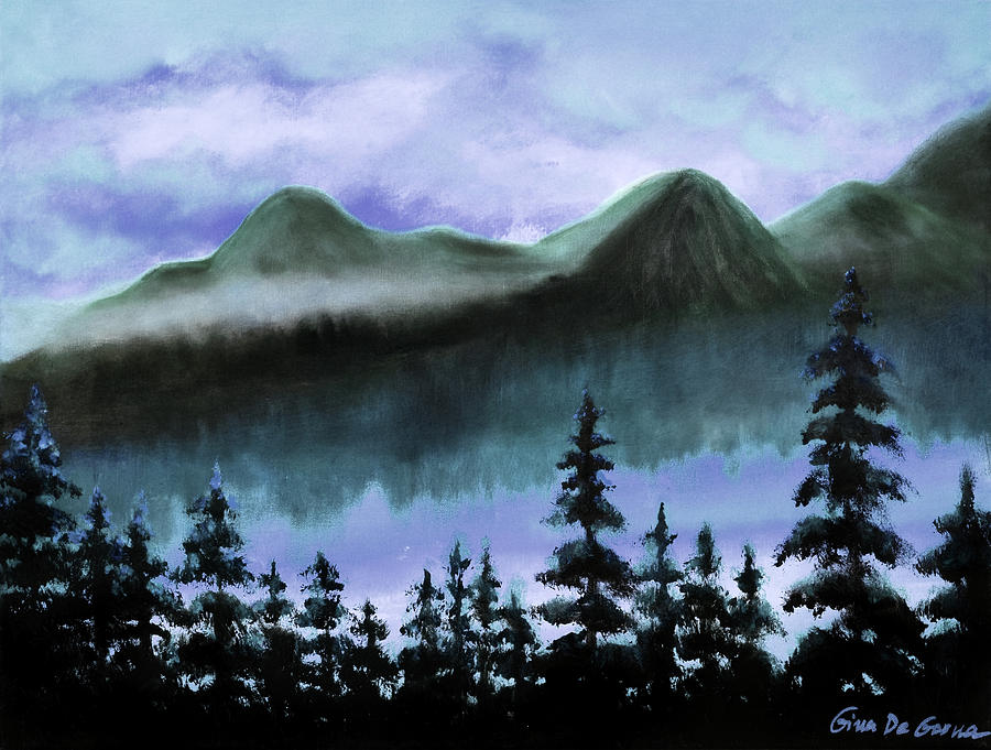 Blue Mountains Painting by Gina De Gorna