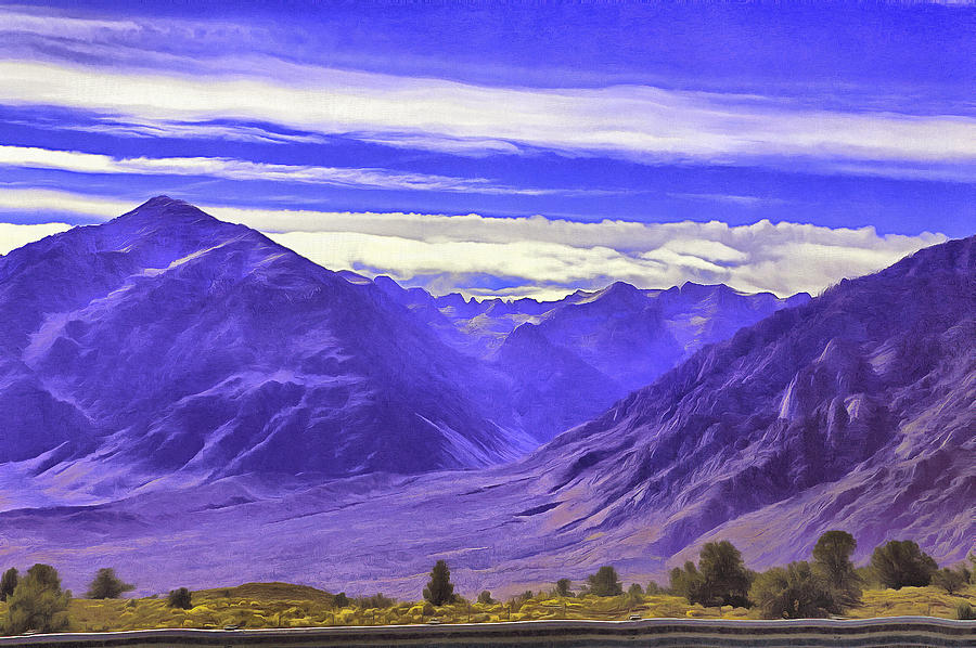 Blue Mountains.Sierra Nevada Painting by Viktor Savchenko
