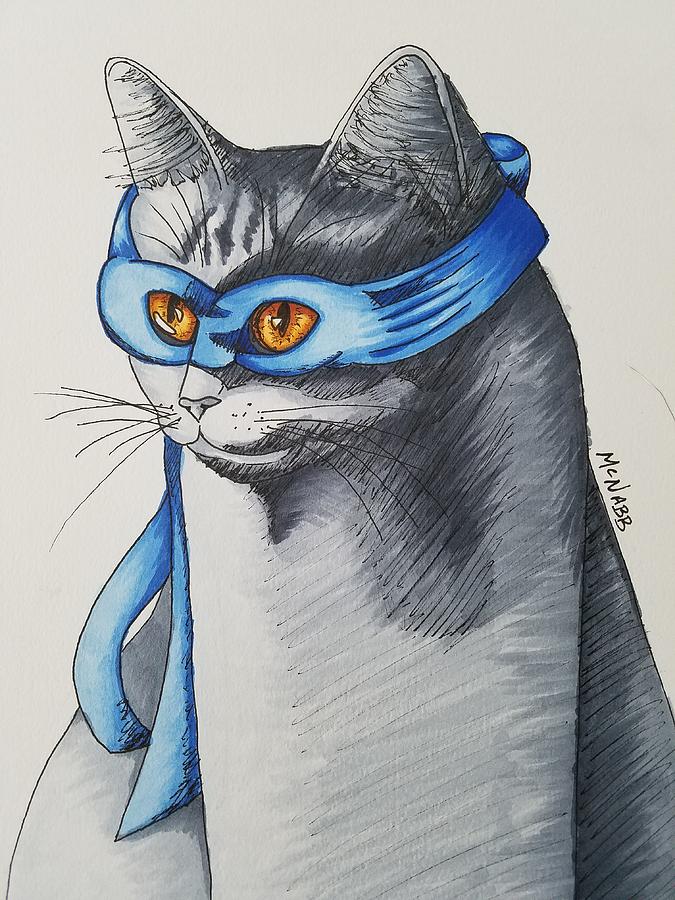 ninja cat drawing