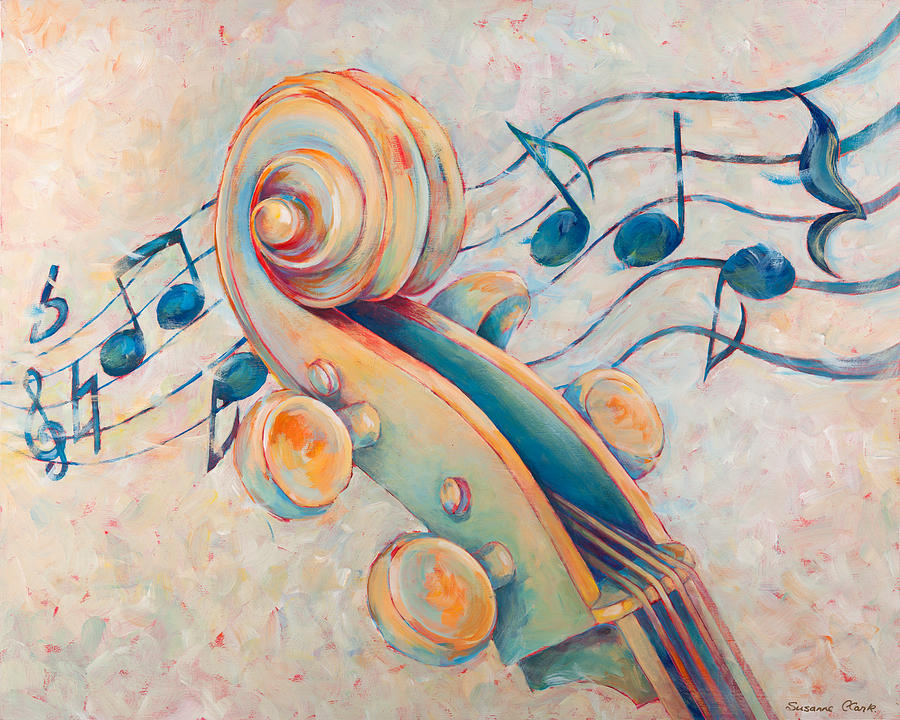 Blue Notes Painting by Susanne Clark