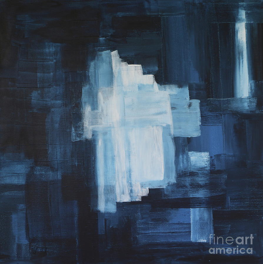 Blue Nuance V Painting by Christiane Schulze Art And Photography