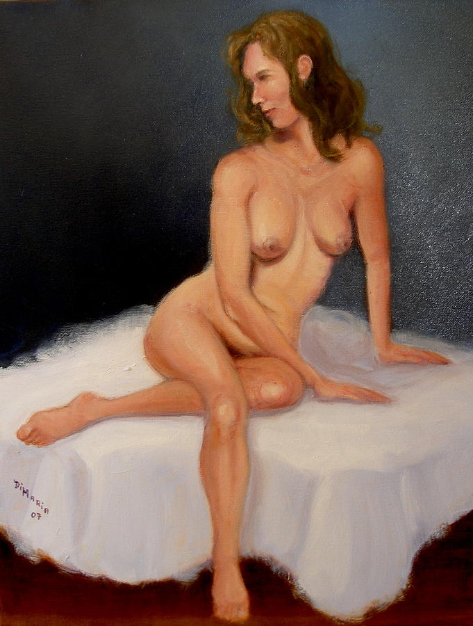 Blue Nude Painting by Donelli  DiMaria