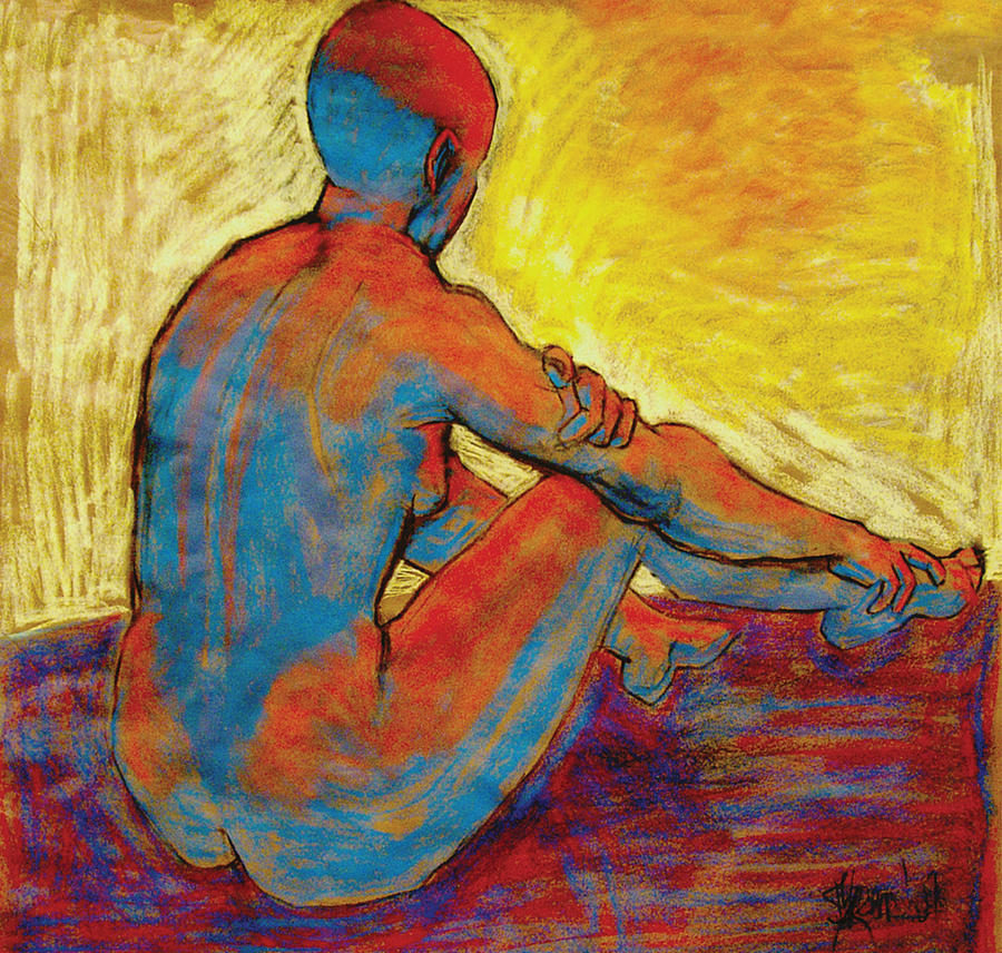 Blue Nude Painting - Blue Nude by Ilene Skeen Blue Nude Painting - Blue Nude by Ilene Skeen