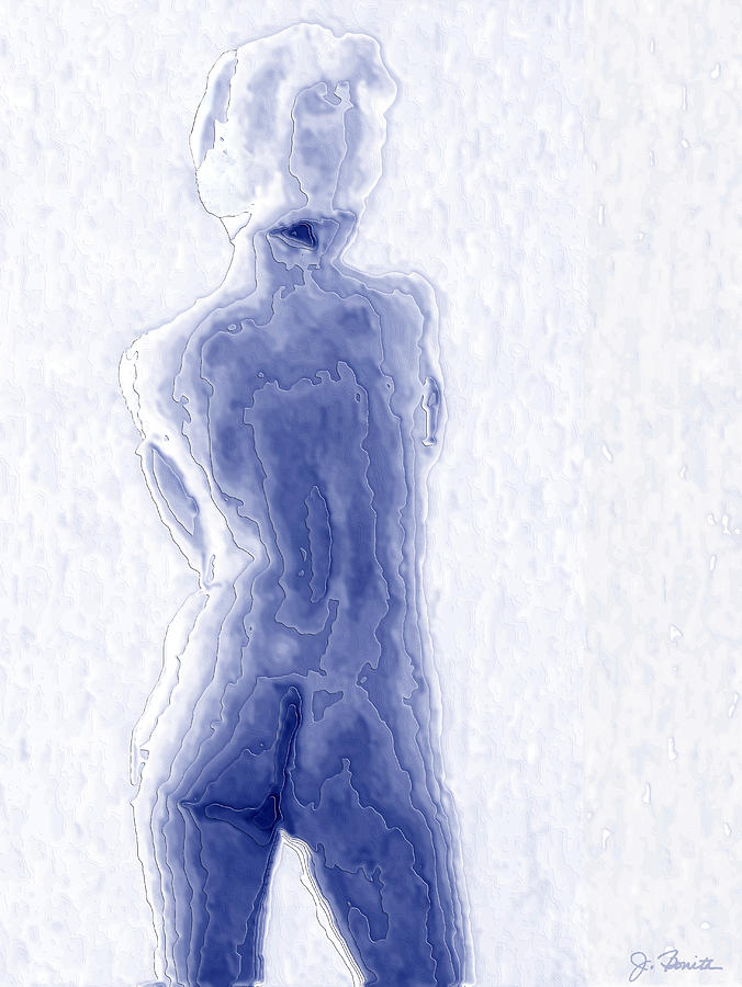 Nude Photograph - Blue Nude by Joe Bonita