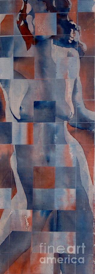 Blue Nude Painting by Robert D McBain