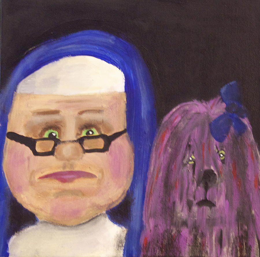 Blue Nun Purple Dog by Jan Dittmar Blue Nun Purple Dog by Jan Dittmar