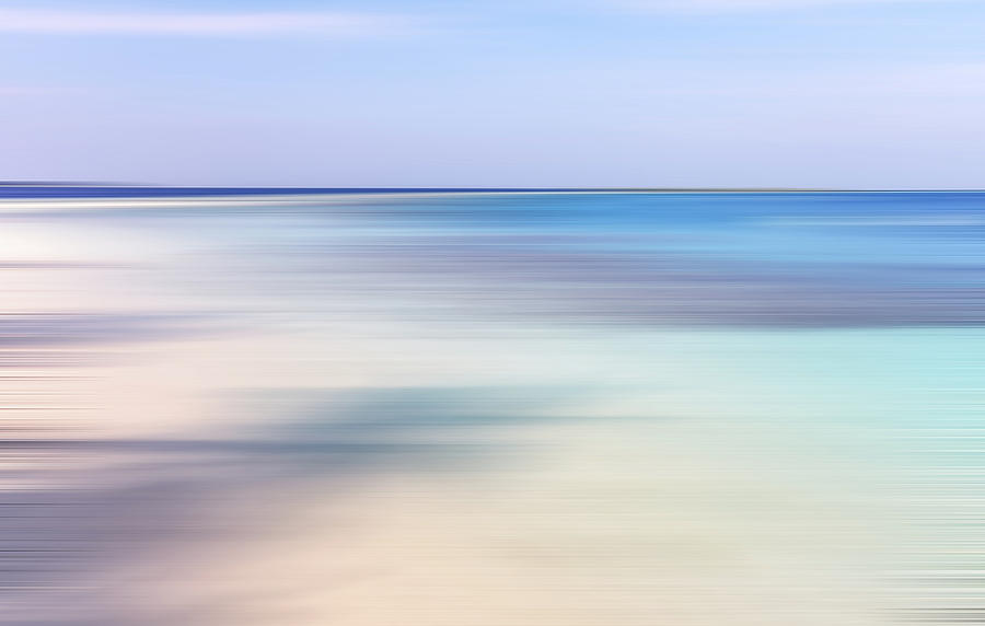 Blue Ocean Abstract Photograph by Jenny Rainbow