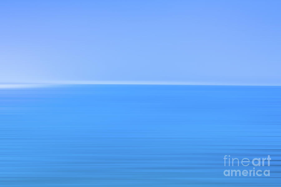 Beach Digital Art - Blue Ocean Blur by Randy Steele