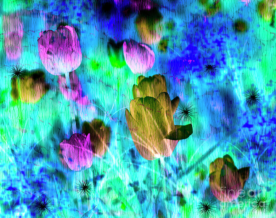 Mysterious Tulip Sound Digital Art by Silva Wischeropp