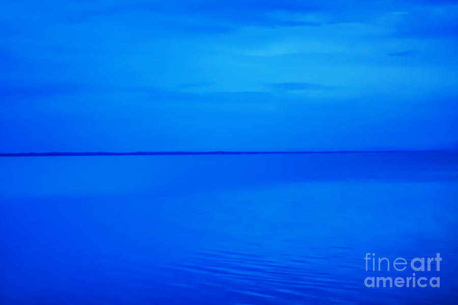 Blue Ocean Twilight Photograph by Randy Steele