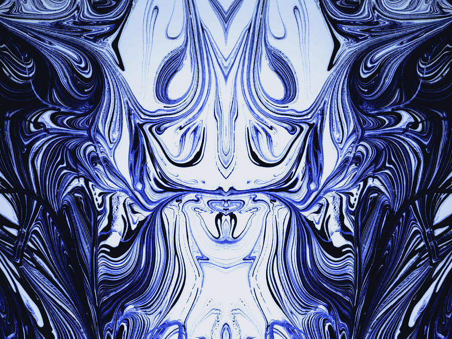 Blue Oil Gestalt Abstract I Photograph by John Williams