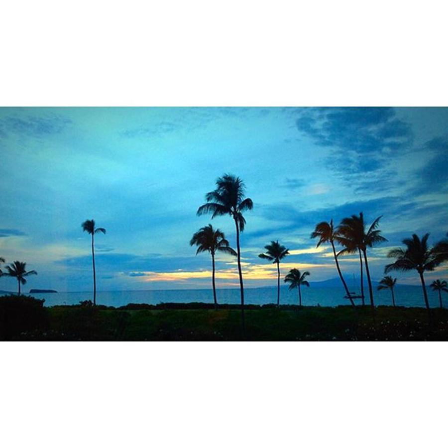 Sunset Photograph - Blue One... #45daysofmakena #makena by Everett Dahlmeier