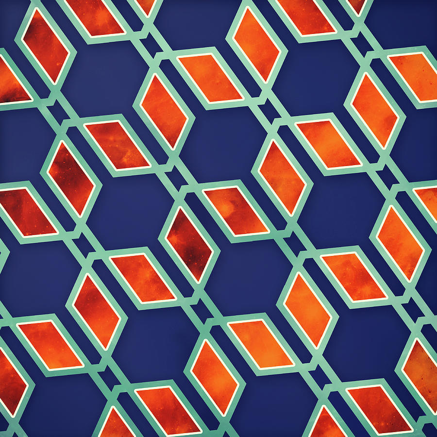 Blue Orange Digital Art by Katherine Smit Blue Orange Digital Art by Katherine Smit