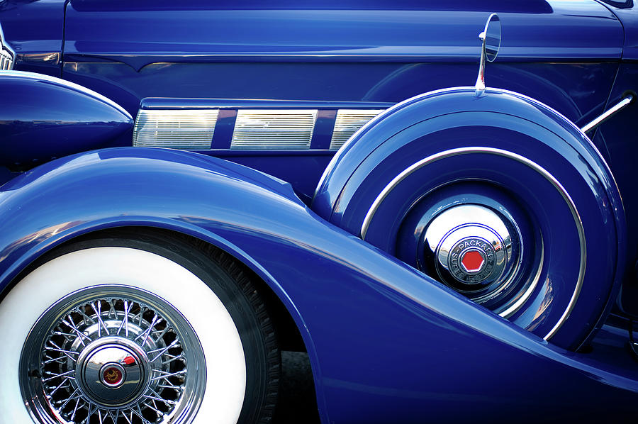 Blue Packard Photograph by Bud Simpson