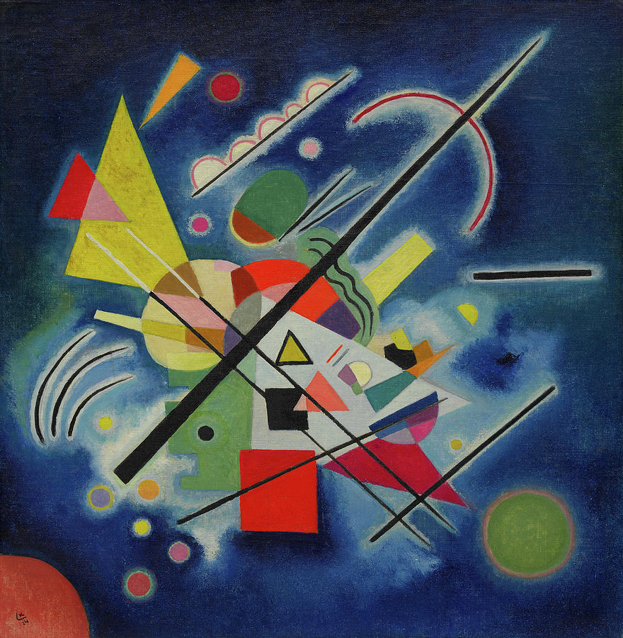 Wassily Kandinsky Painting - Blue Painting by Wassily Kandinsky