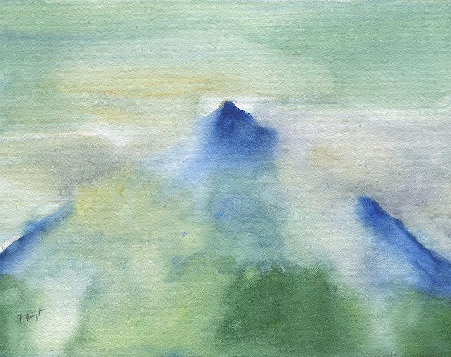 Blue Peak Painting by Frank Bright