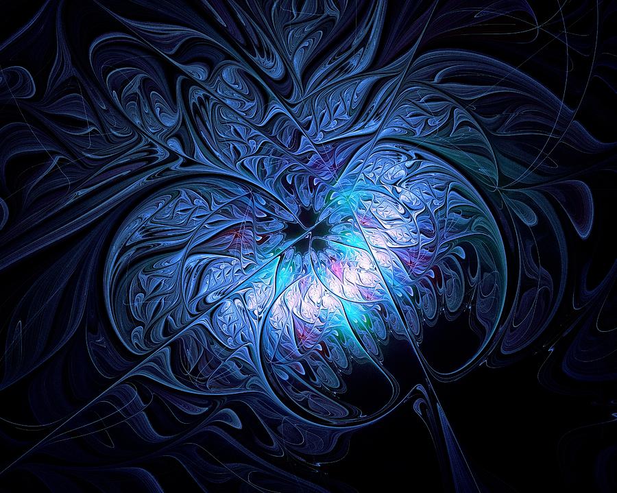 Teal Petals Digital Art by Amanda Moore