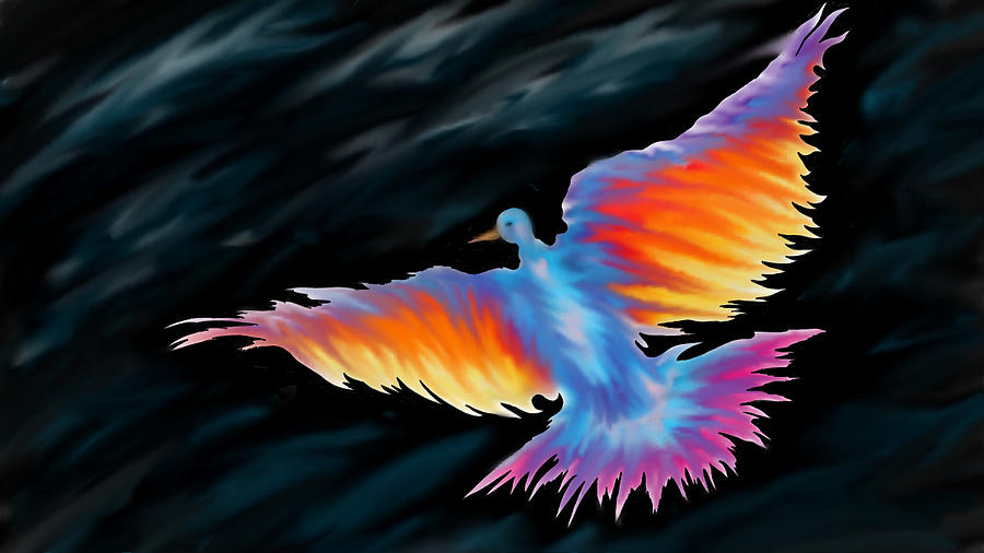 Blue Phoenix Digital Art by S C Mac - Fine Art America