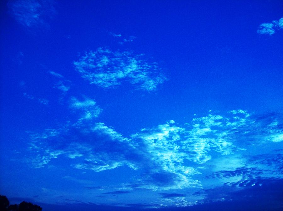 Blue pistol cloud Photograph by Robin Coaker