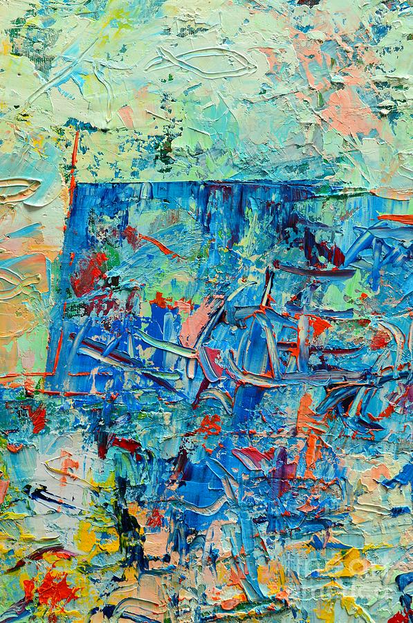 Blue Play 3 Painting by Ana Maria Edulescu