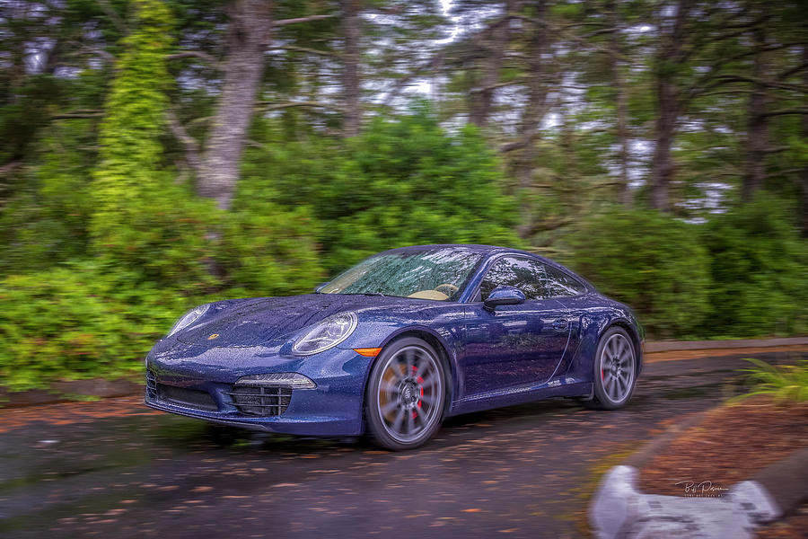 Blue Porsche  Photograph by Bill Posner