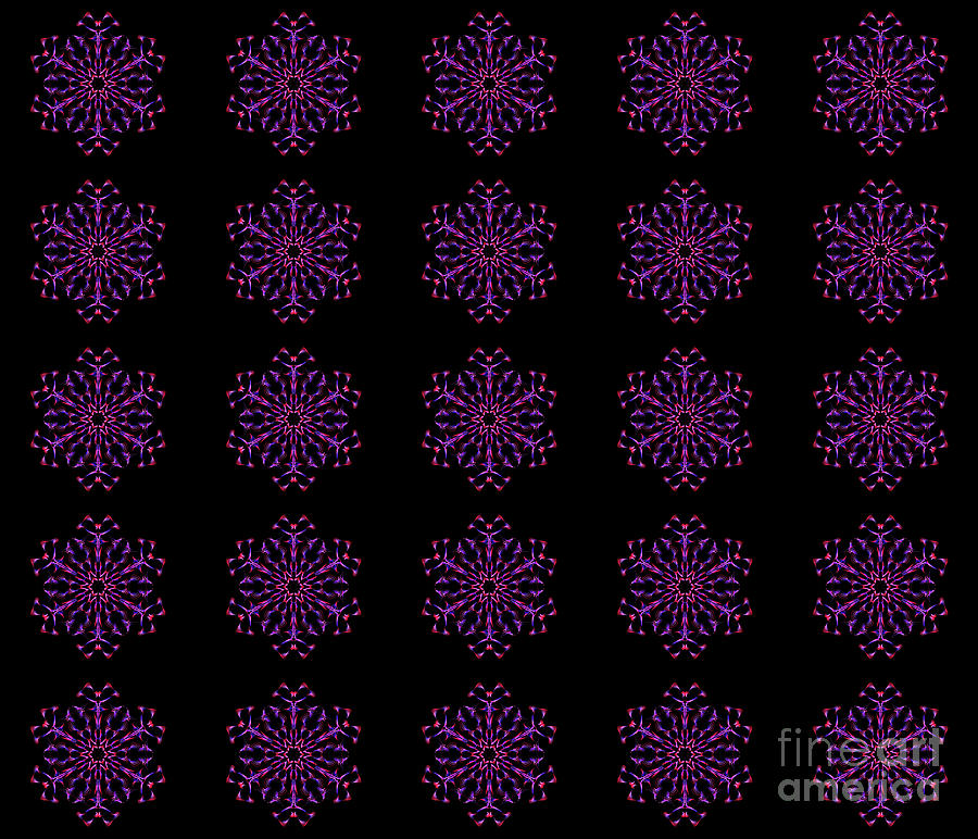 Blue, purple and red mandala by Tracey Everington Blue, purple and red mandala by Tracey Everington