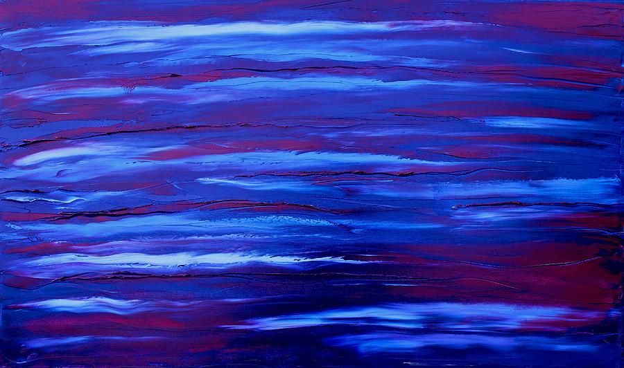 Blue Purple Enigma #1 Painting by James Dunbar