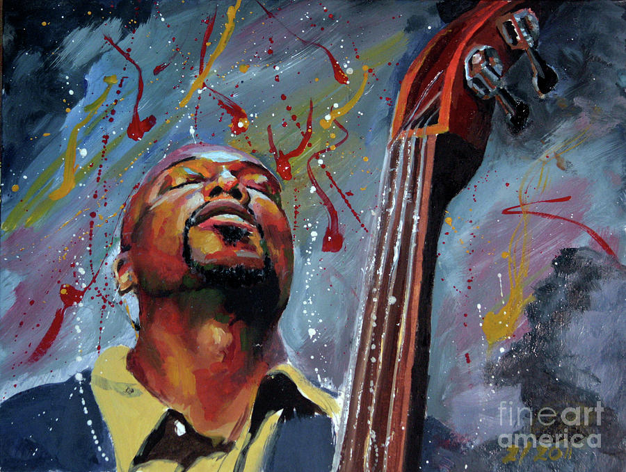 Jazz Painting - Blue Rapture by Gary Williams