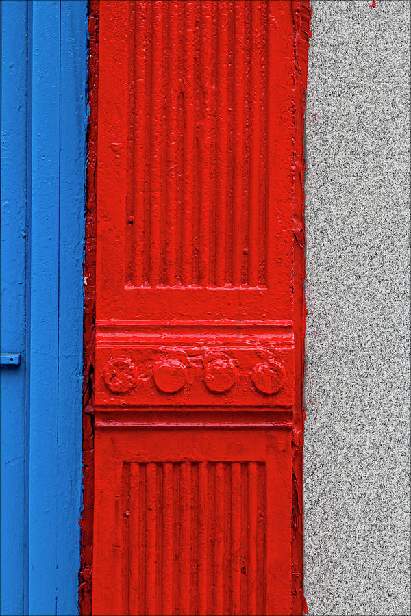Blue Red and Gray Photograph by Robert Ullmann