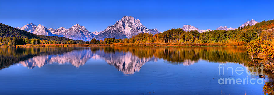 Blue Reflections At Oxbow Bend Photograph by Adam Jewell