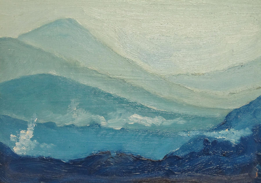 Fall Painting - Blue Ridge II by D T LaVercombe