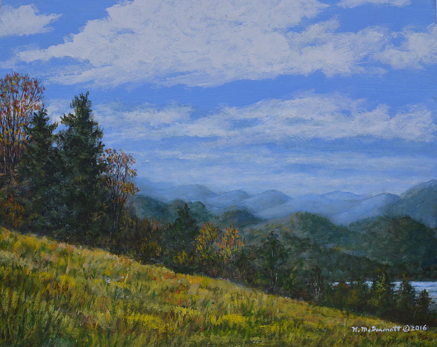 Blue Ridge Impression Painting by Kathleen McDermott
