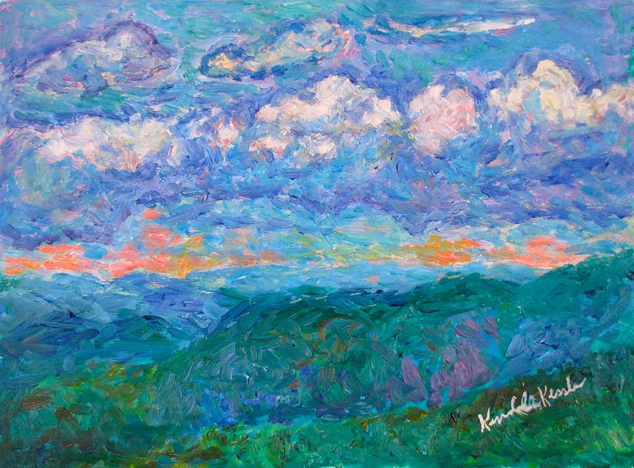 Blue Ridge Magic from Sharp Top Stage One Painting by Kendall Kessler