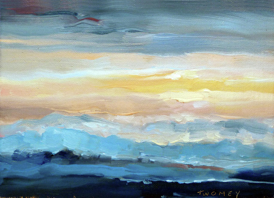Blue Ridge Mountain Sunset 1.0 Painting by Catherine Twomey